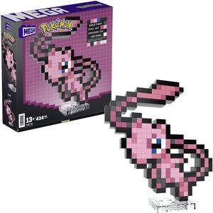 Mega Bloks - Pokemon Mew, Pixel Art, 434 Piece Building Toy Set